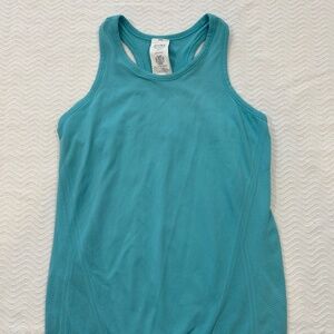 Athleta GIRLS Power Up Tank -- size Medium 8-10 -- turquoise -- EUC